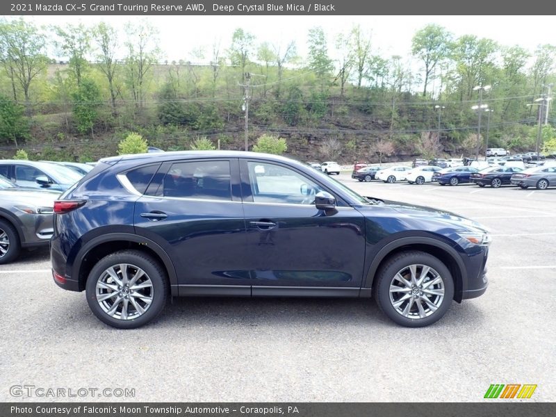 Deep Crystal Blue Mica / Black 2021 Mazda CX-5 Grand Touring Reserve AWD