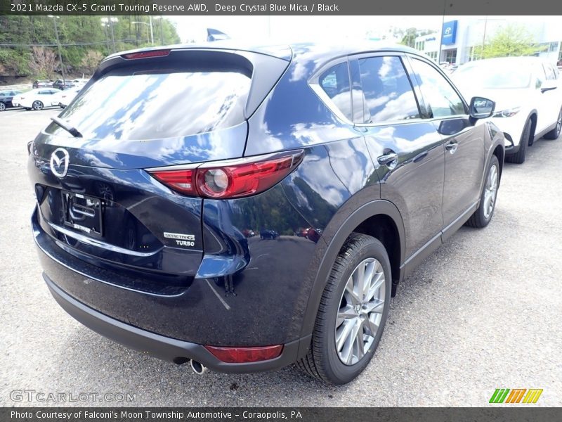 Deep Crystal Blue Mica / Black 2021 Mazda CX-5 Grand Touring Reserve AWD