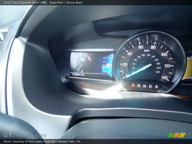 Ruby Red / Ebony Black 2017 Ford Explorer Sport 4WD