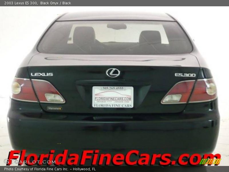 Black Onyx / Black 2003 Lexus ES 300