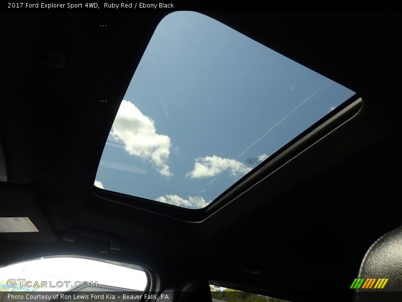 Ruby Red / Ebony Black 2017 Ford Explorer Sport 4WD