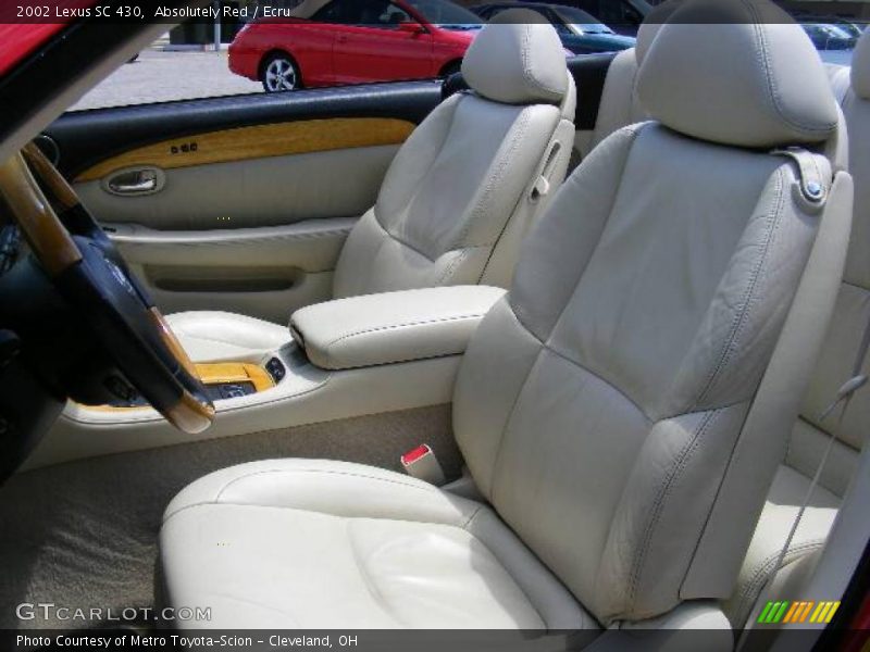 Absolutely Red / Ecru 2002 Lexus SC 430