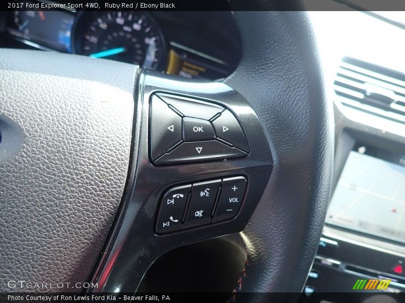 Ruby Red / Ebony Black 2017 Ford Explorer Sport 4WD