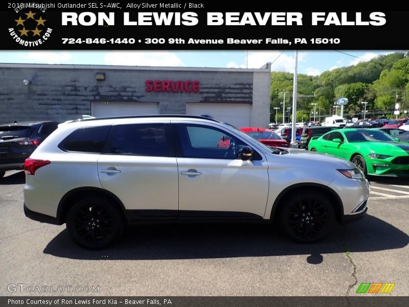 Alloy Silver Metallic / Black 2018 Mitsubishi Outlander SEL S-AWC