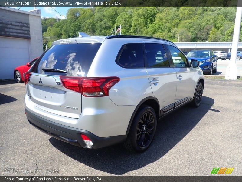 Alloy Silver Metallic / Black 2018 Mitsubishi Outlander SEL S-AWC