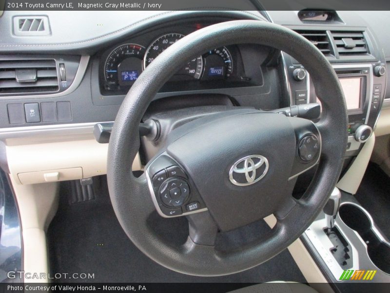 Magnetic Gray Metallic / Ivory 2014 Toyota Camry LE