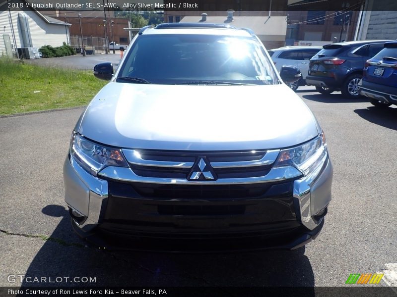 Alloy Silver Metallic / Black 2018 Mitsubishi Outlander SEL S-AWC