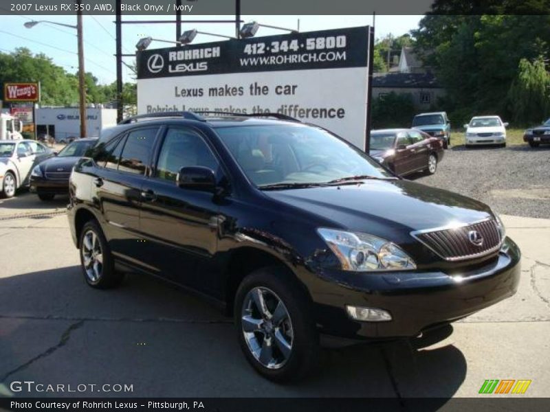Black Onyx / Ivory 2007 Lexus RX 350 AWD