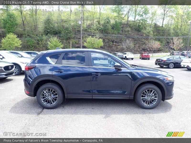 Deep Crystal Blue Mica / Black 2021 Mazda CX-5 Touring AWD