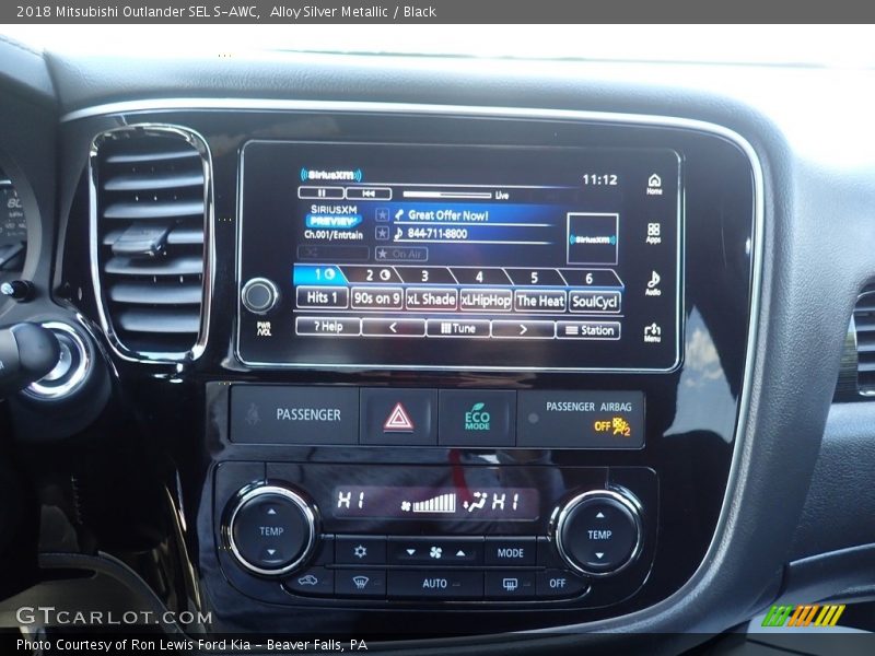 Alloy Silver Metallic / Black 2018 Mitsubishi Outlander SEL S-AWC