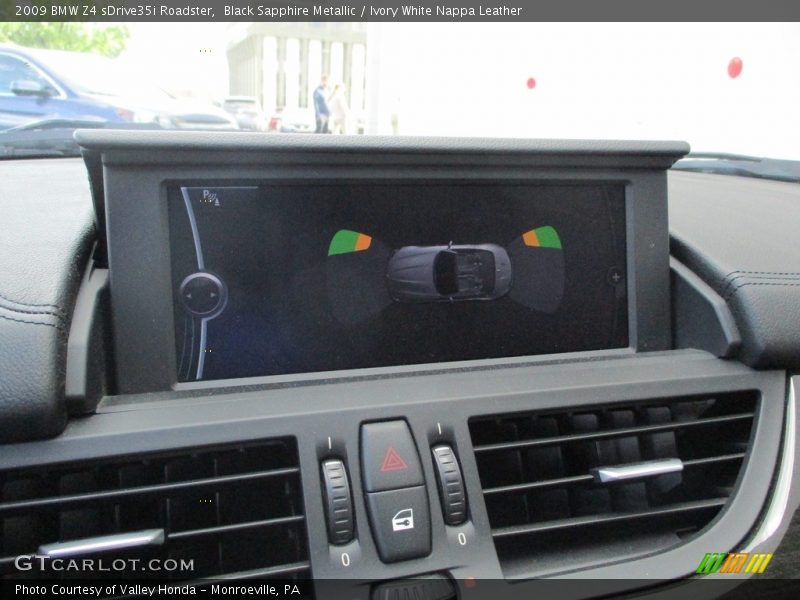 Black Sapphire Metallic / Ivory White Nappa Leather 2009 BMW Z4 sDrive35i Roadster