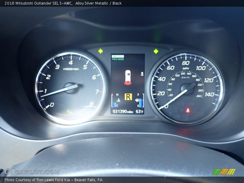 Alloy Silver Metallic / Black 2018 Mitsubishi Outlander SEL S-AWC