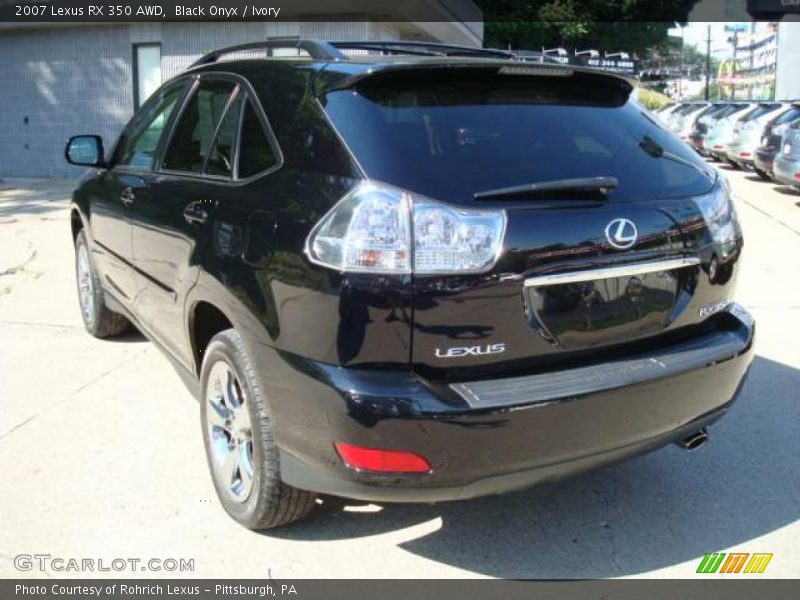 Black Onyx / Ivory 2007 Lexus RX 350 AWD