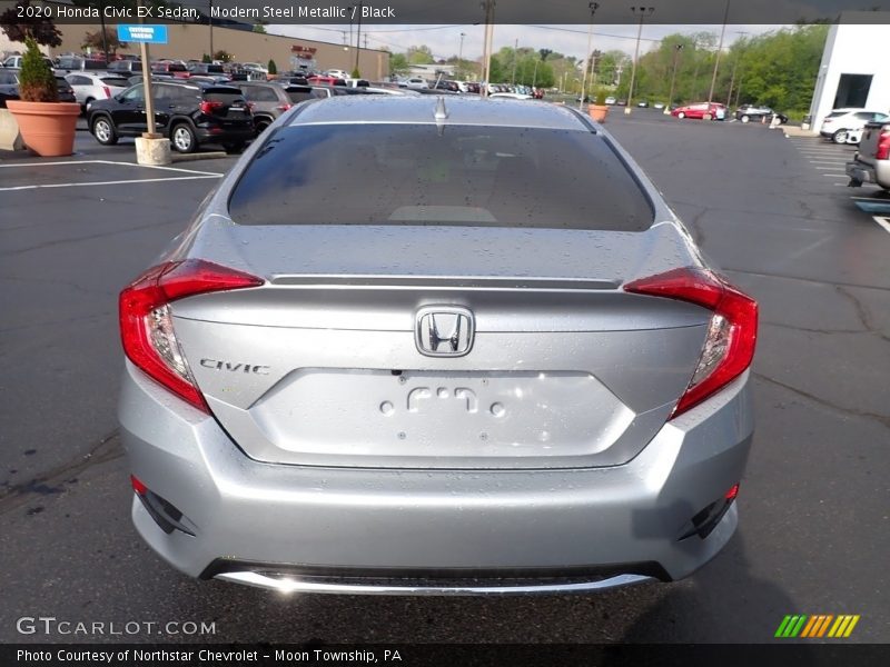 Modern Steel Metallic / Black 2020 Honda Civic EX Sedan