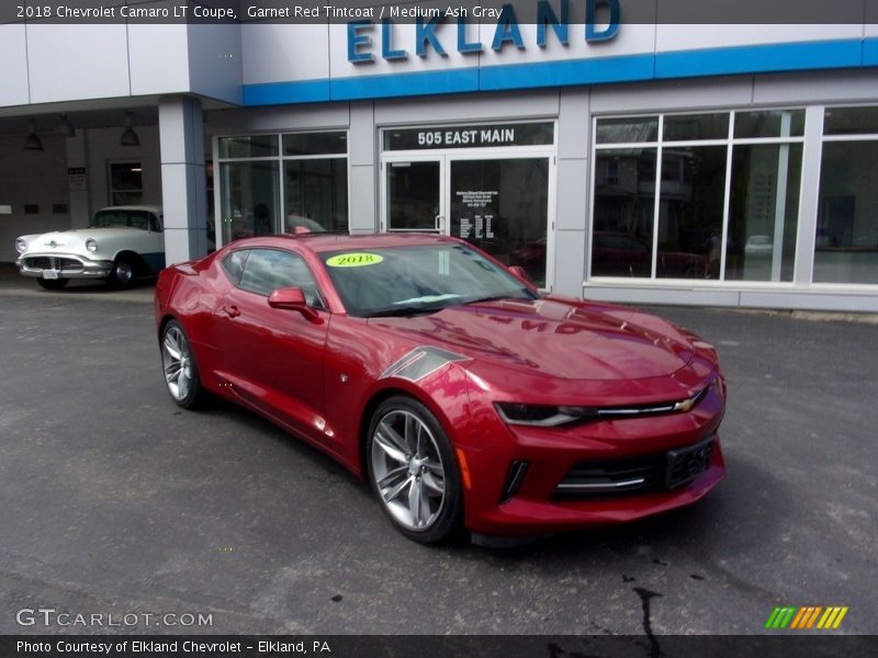 Garnet Red Tintcoat / Medium Ash Gray 2018 Chevrolet Camaro LT Coupe