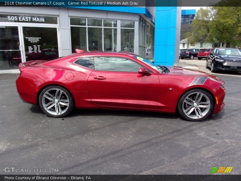 Garnet Red Tintcoat / Medium Ash Gray 2018 Chevrolet Camaro LT Coupe