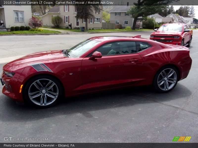 Garnet Red Tintcoat / Medium Ash Gray 2018 Chevrolet Camaro LT Coupe