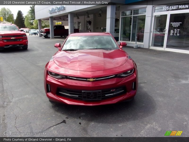 Garnet Red Tintcoat / Medium Ash Gray 2018 Chevrolet Camaro LT Coupe