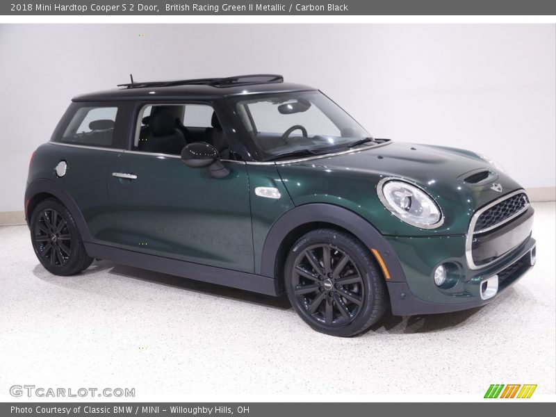 British Racing Green II Metallic / Carbon Black 2018 Mini Hardtop Cooper S 2 Door