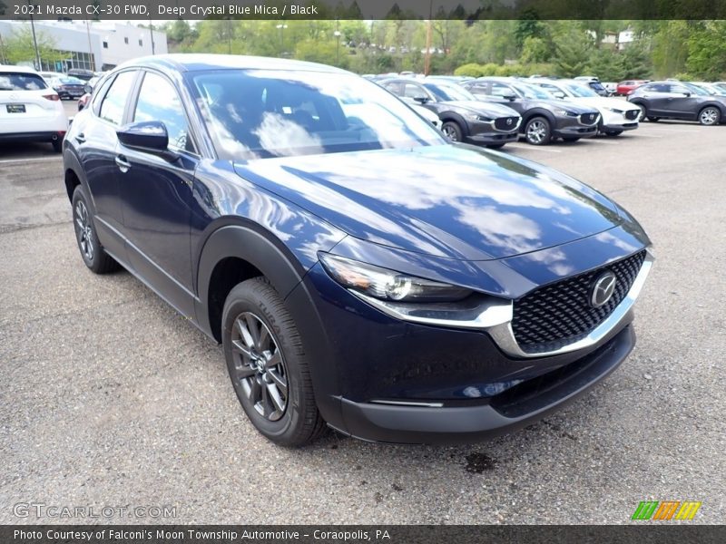 Deep Crystal Blue Mica / Black 2021 Mazda CX-30 FWD