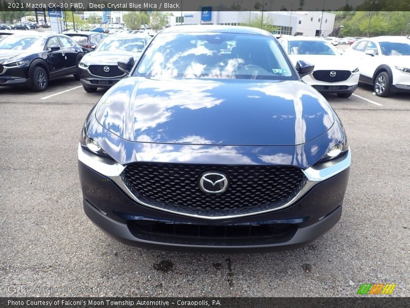 Deep Crystal Blue Mica / Black 2021 Mazda CX-30 FWD
