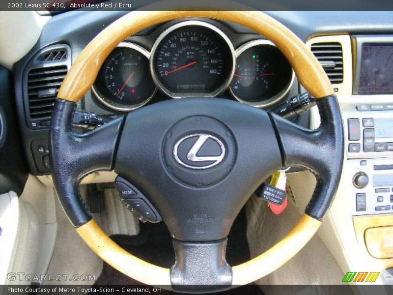 Absolutely Red / Ecru 2002 Lexus SC 430