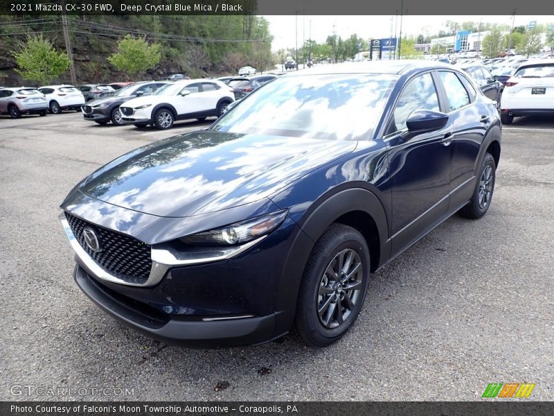 Deep Crystal Blue Mica / Black 2021 Mazda CX-30 FWD