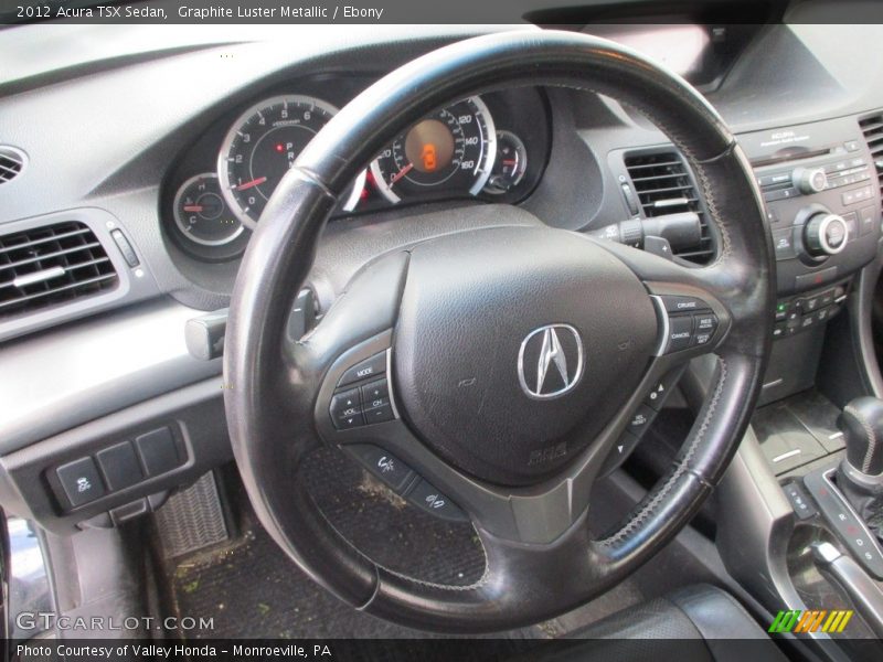 Graphite Luster Metallic / Ebony 2012 Acura TSX Sedan