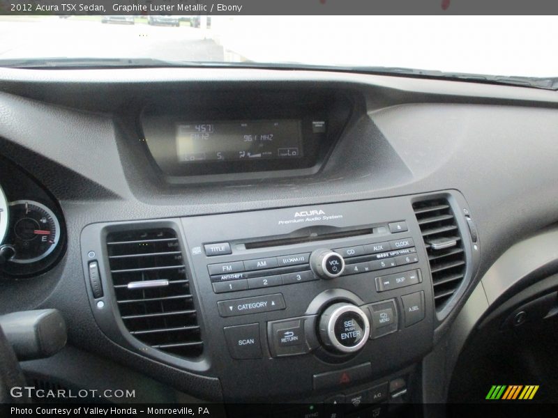 Graphite Luster Metallic / Ebony 2012 Acura TSX Sedan