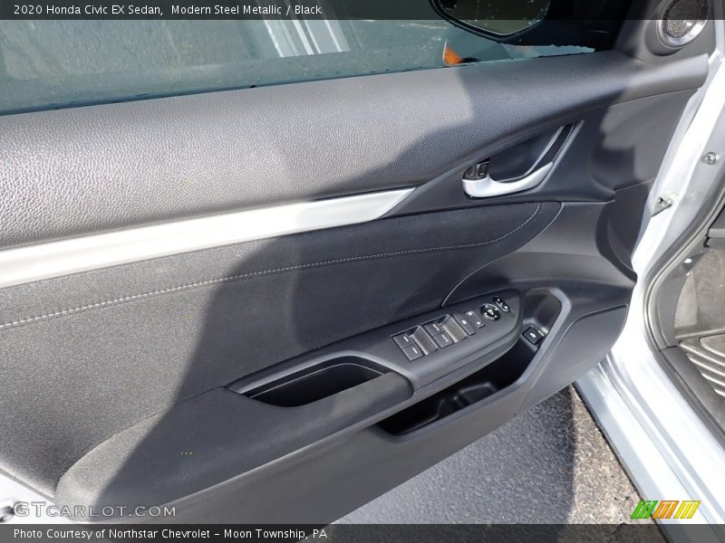 Modern Steel Metallic / Black 2020 Honda Civic EX Sedan
