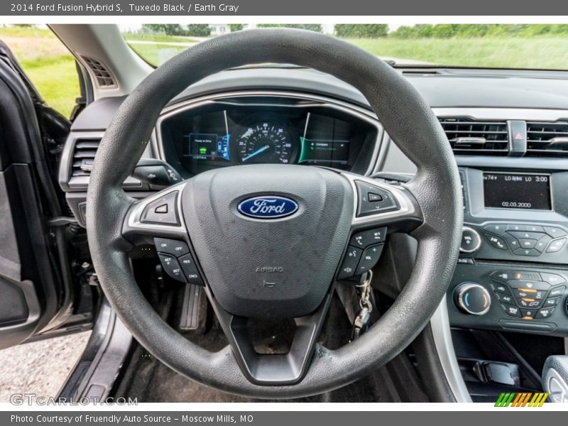 Tuxedo Black / Earth Gray 2014 Ford Fusion Hybrid S