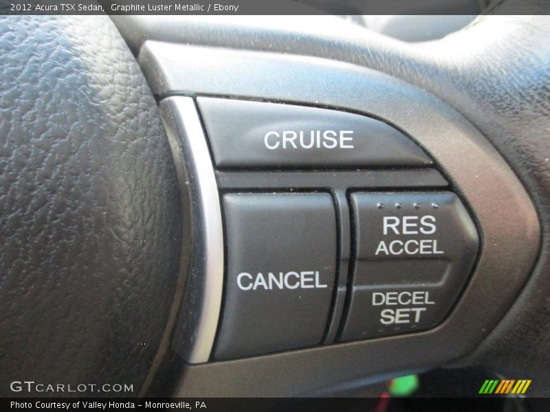 Graphite Luster Metallic / Ebony 2012 Acura TSX Sedan