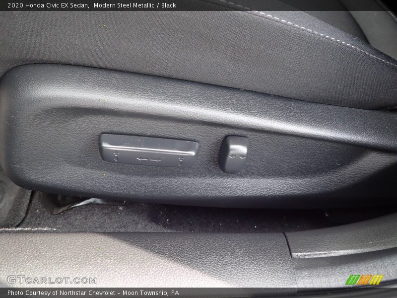 Modern Steel Metallic / Black 2020 Honda Civic EX Sedan
