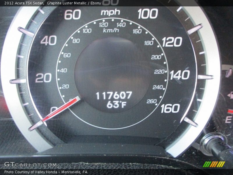 Graphite Luster Metallic / Ebony 2012 Acura TSX Sedan