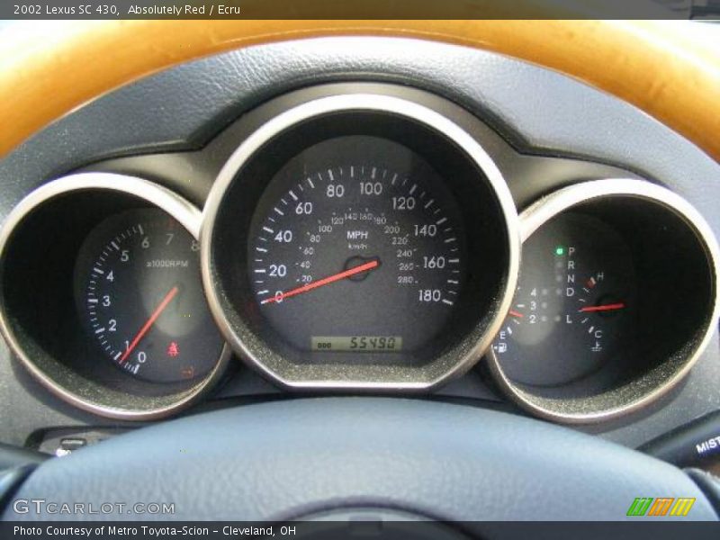 Absolutely Red / Ecru 2002 Lexus SC 430