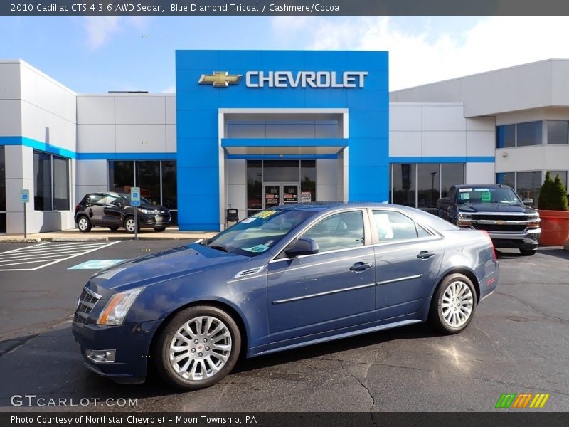 Blue Diamond Tricoat / Cashmere/Cocoa 2010 Cadillac CTS 4 3.6 AWD Sedan