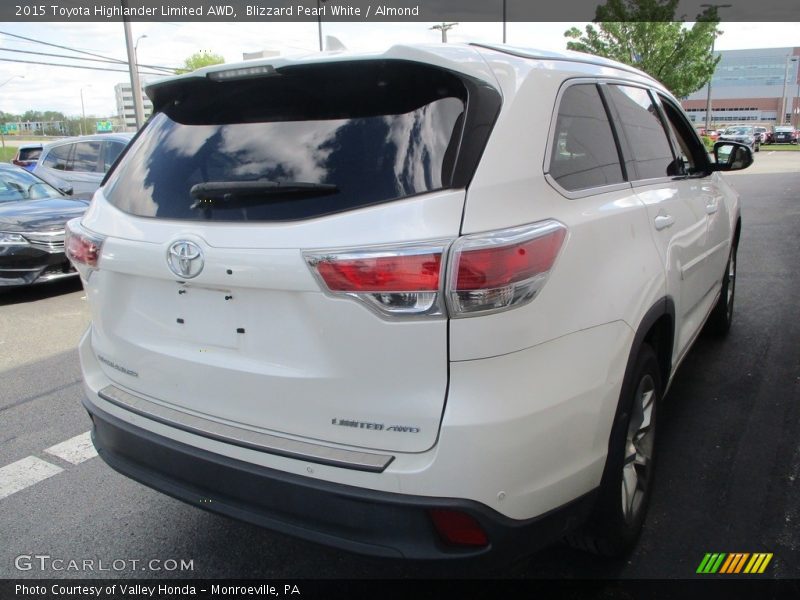 Blizzard Pearl White / Almond 2015 Toyota Highlander Limited AWD