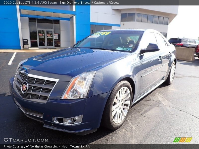 Blue Diamond Tricoat / Cashmere/Cocoa 2010 Cadillac CTS 4 3.6 AWD Sedan
