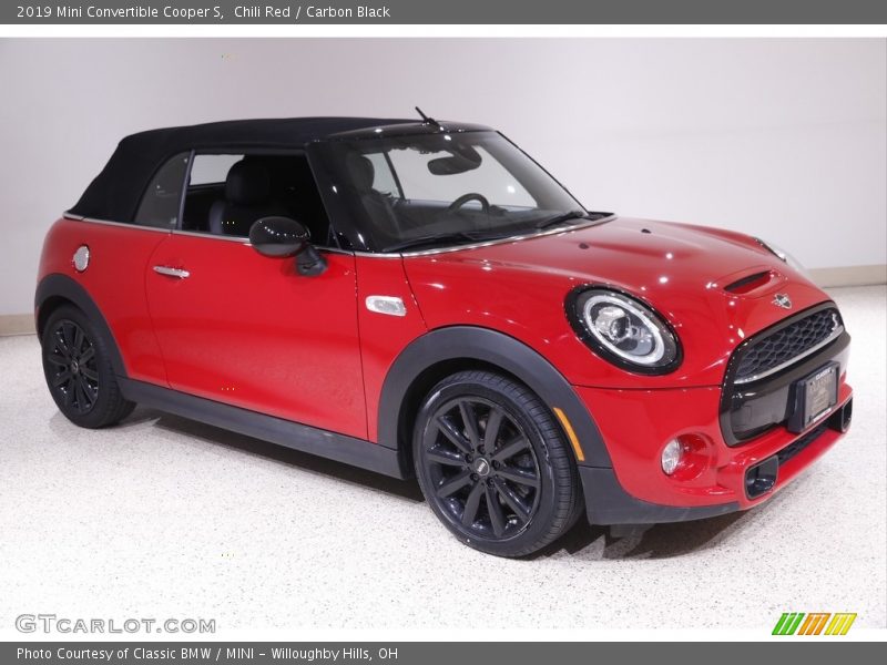 Chili Red / Carbon Black 2019 Mini Convertible Cooper S