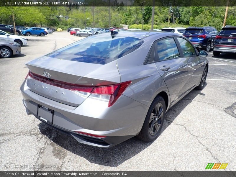 Fluid Metal / Black 2021 Hyundai Elantra SEL