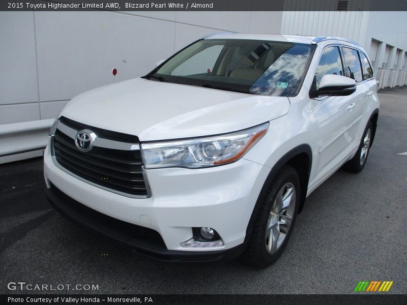 Blizzard Pearl White / Almond 2015 Toyota Highlander Limited AWD
