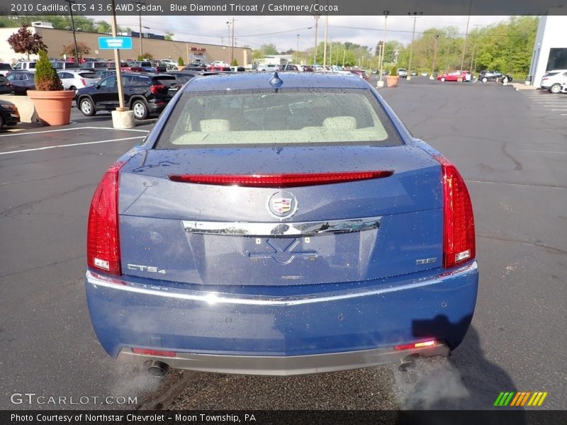 Blue Diamond Tricoat / Cashmere/Cocoa 2010 Cadillac CTS 4 3.6 AWD Sedan