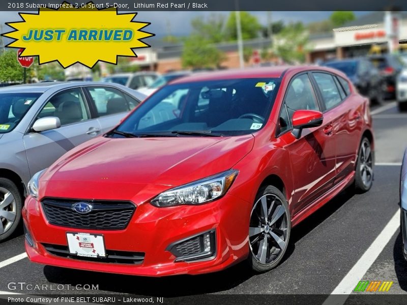 Lithium Red Pearl / Black 2018 Subaru Impreza 2.0i Sport 5-Door