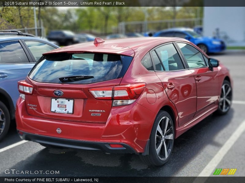 Lithium Red Pearl / Black 2018 Subaru Impreza 2.0i Sport 5-Door