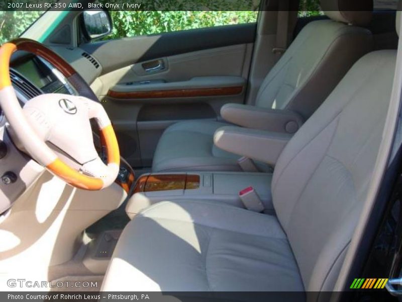 Black Onyx / Ivory 2007 Lexus RX 350 AWD