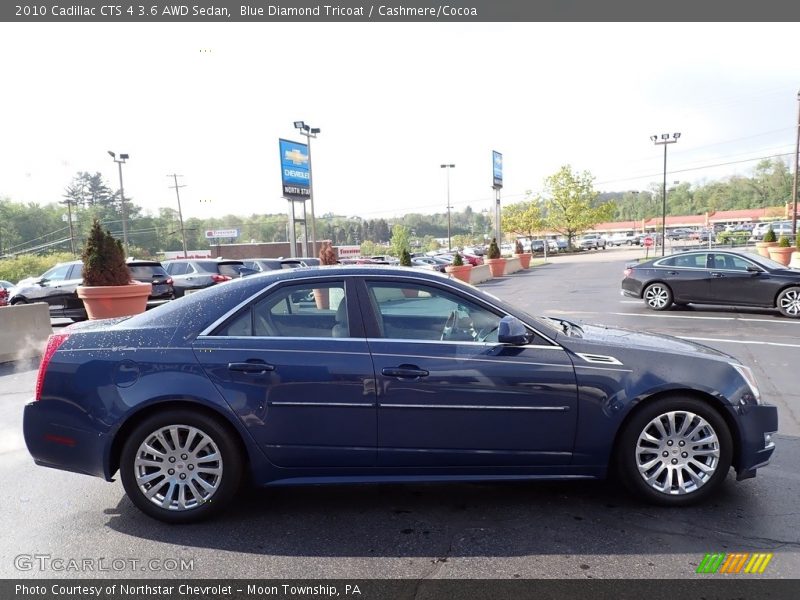 Blue Diamond Tricoat / Cashmere/Cocoa 2010 Cadillac CTS 4 3.6 AWD Sedan