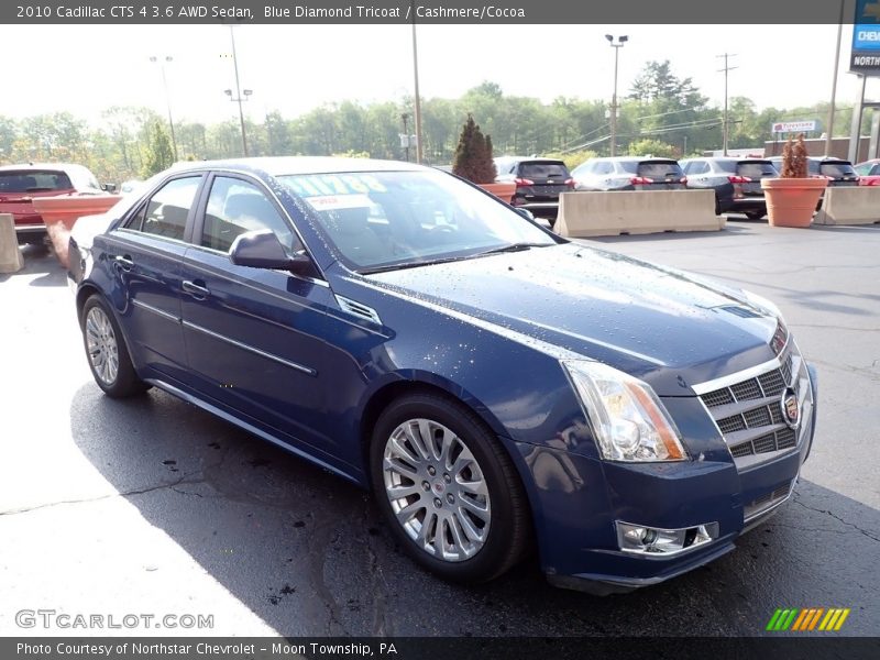 Blue Diamond Tricoat / Cashmere/Cocoa 2010 Cadillac CTS 4 3.6 AWD Sedan