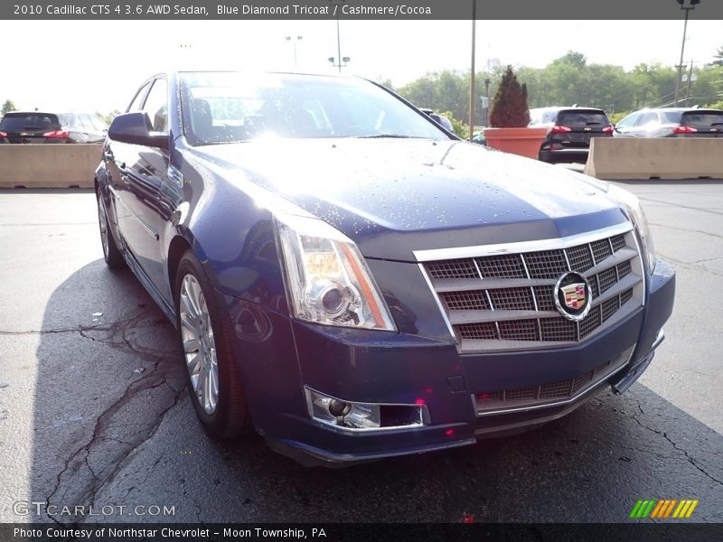 Blue Diamond Tricoat / Cashmere/Cocoa 2010 Cadillac CTS 4 3.6 AWD Sedan
