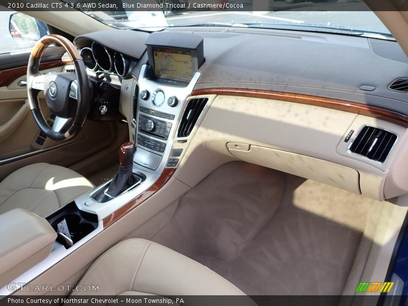 Blue Diamond Tricoat / Cashmere/Cocoa 2010 Cadillac CTS 4 3.6 AWD Sedan