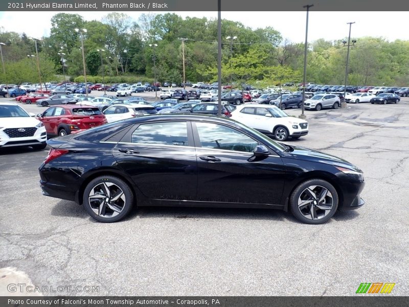 Phantom Black / Black 2021 Hyundai Elantra Limited